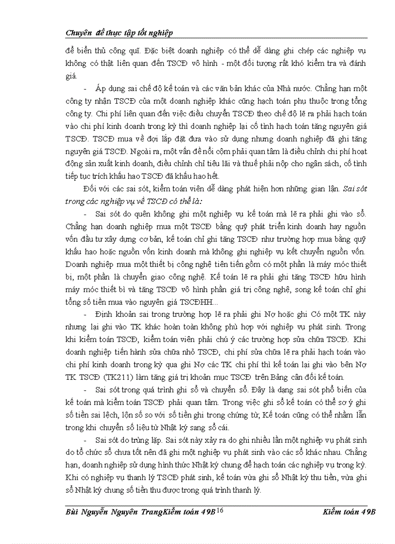 image for page Vận dụng quy trình kiểm toán vào kiểm toán Tài sản cố định trong kiểm toán Báo cáo tài chính do Công ty Hợp danh Kiểm toán Việt Nam thực hiện