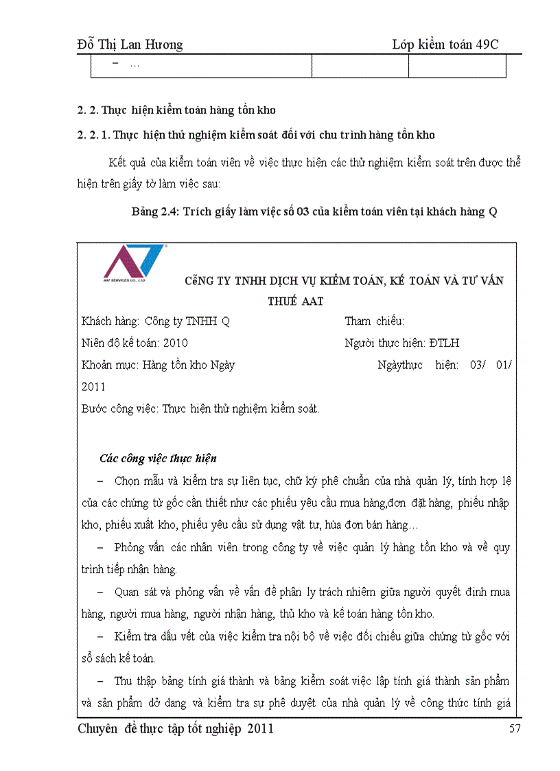 image for page Hoàn thiện quy trình kiểm toán hàng tồn kho trong kiểm toán báo cáo tài chính do công ty TNHH dịch vụ Kiểm toán, Kế toán và Tư vấn thuế AAT thực hiện