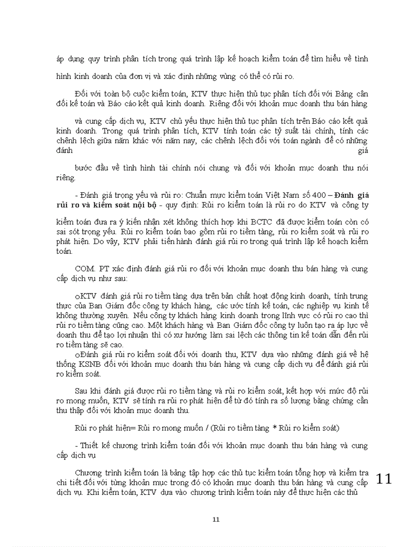 image for page Tìm hiểu quy trình kiểm toán khoản mục doanh thu bán hàng và cung cấp dịch vụ trong kiếm toán báo cáo tài chính được thực hiện bởi Công ty Tư vấn Đầu tư Tài chính Kế toán Thuế - Kiểm toán COM.PT