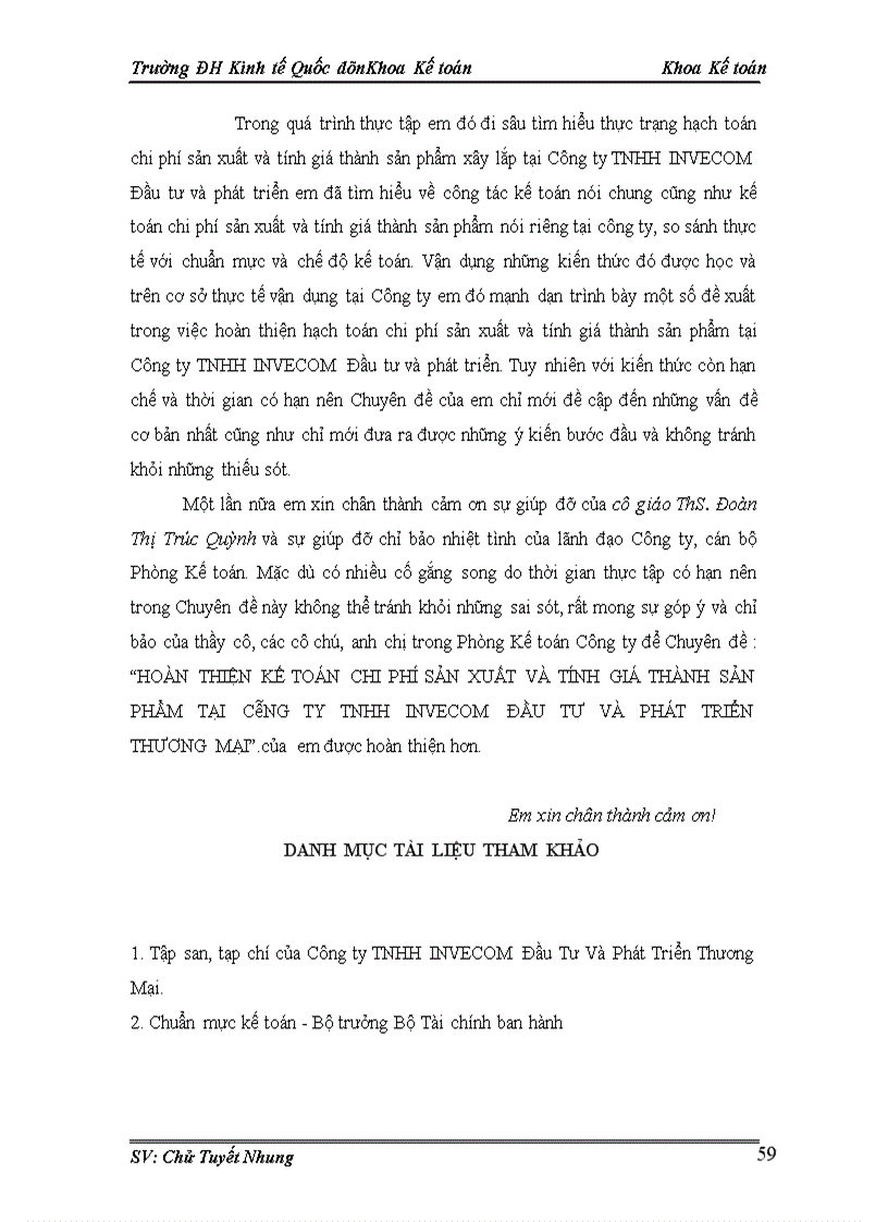 image for page Hoàn thiện kế toán chi phí sản xuất và tính giá thành sản phẩm tại công ty tnhh invecom đầu tư và phát triển thương mại