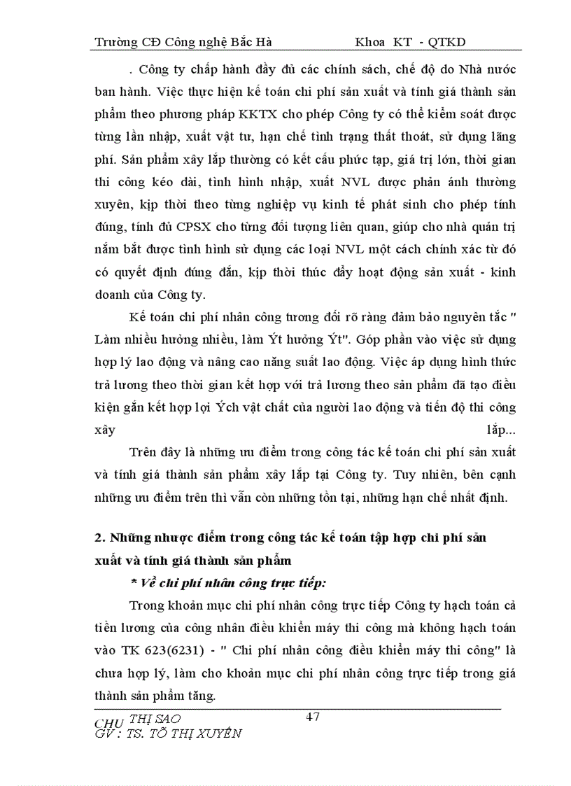 image for page Kế toán tập hợp chi phí Sản xuất và tính giá thành sản phẩm tại Doanh nghiệp tư nhân Phương Nam