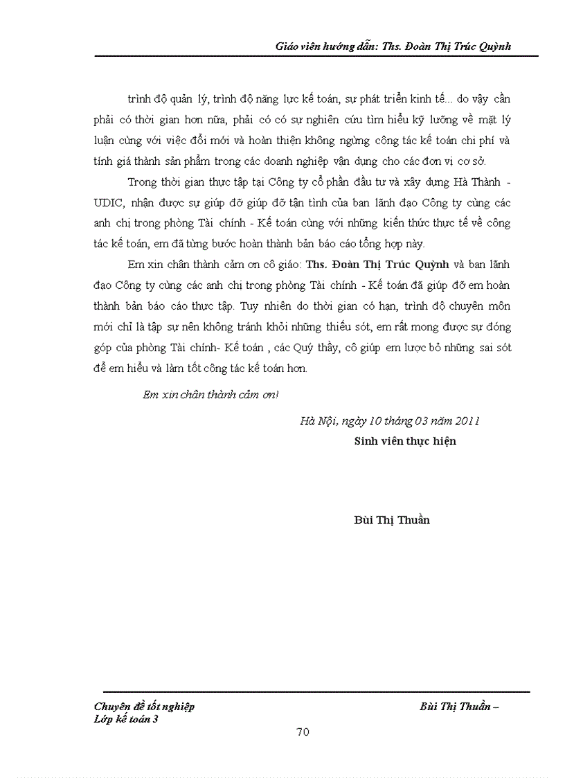 image for page Hoàn thiện kế toán chi phí sản xuất và tính giá thành sản phẩm ở Công ty cổ phần ĐT & XD Hà Thành - UDIC