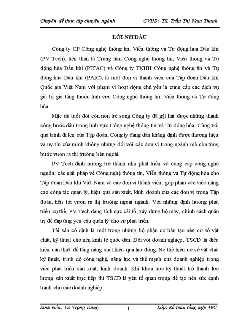 image for page Hoàn thiện kế toán tài sản cố định tại Công ty CP Công nghệ thông tin, Viễn thông và Tự động hóa Dầu khí
