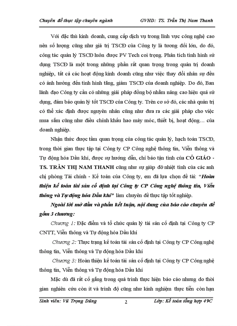 image for page Hoàn thiện kế toán tài sản cố định tại Công ty CP Công nghệ thông tin, Viễn thông và Tự động hóa Dầu khí