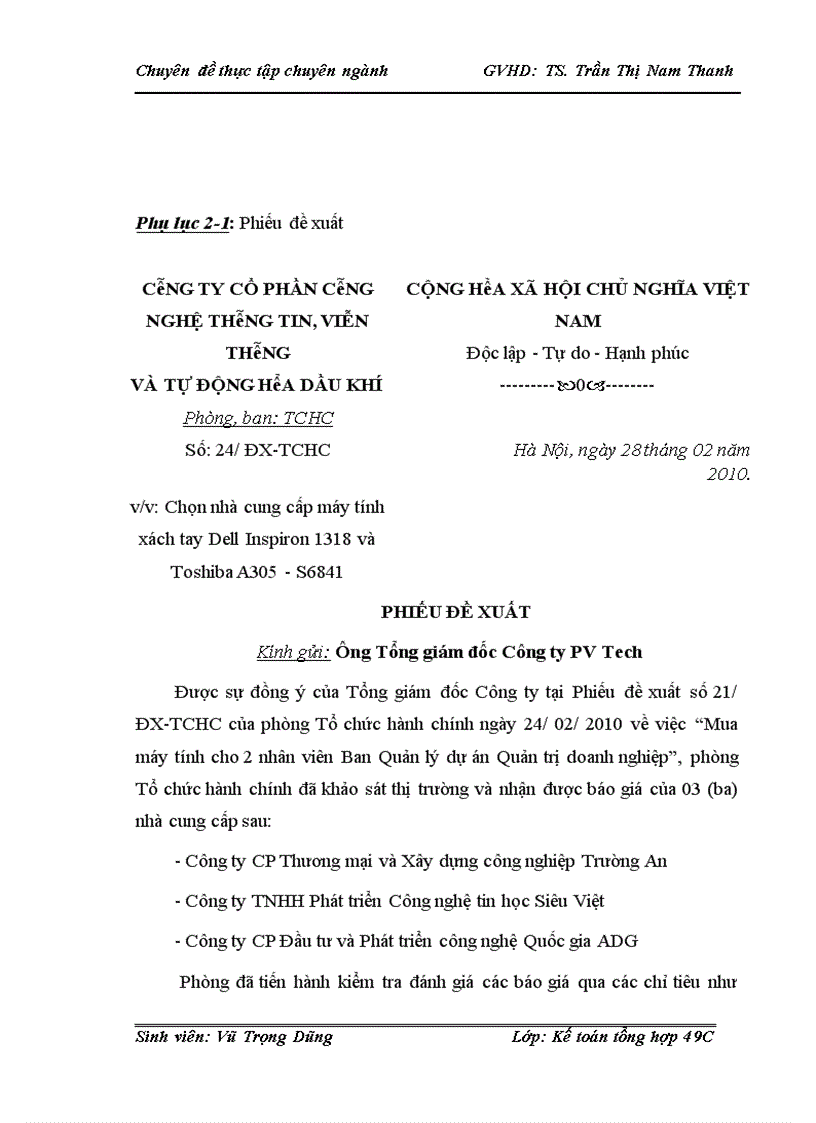 image for page Hoàn thiện kế toán tài sản cố định tại Công ty CP Công nghệ thông tin, Viễn thông và Tự động hóa Dầu khí