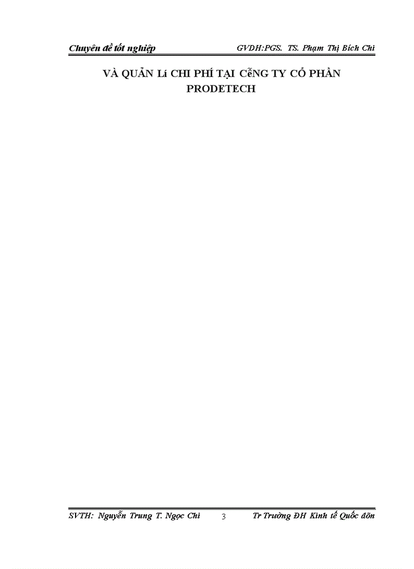 image for page Hoàn thiện kế toán chi phí sản xuất và tính giá thành sản phẩm tại Công ty Cổ phần Prodetech.