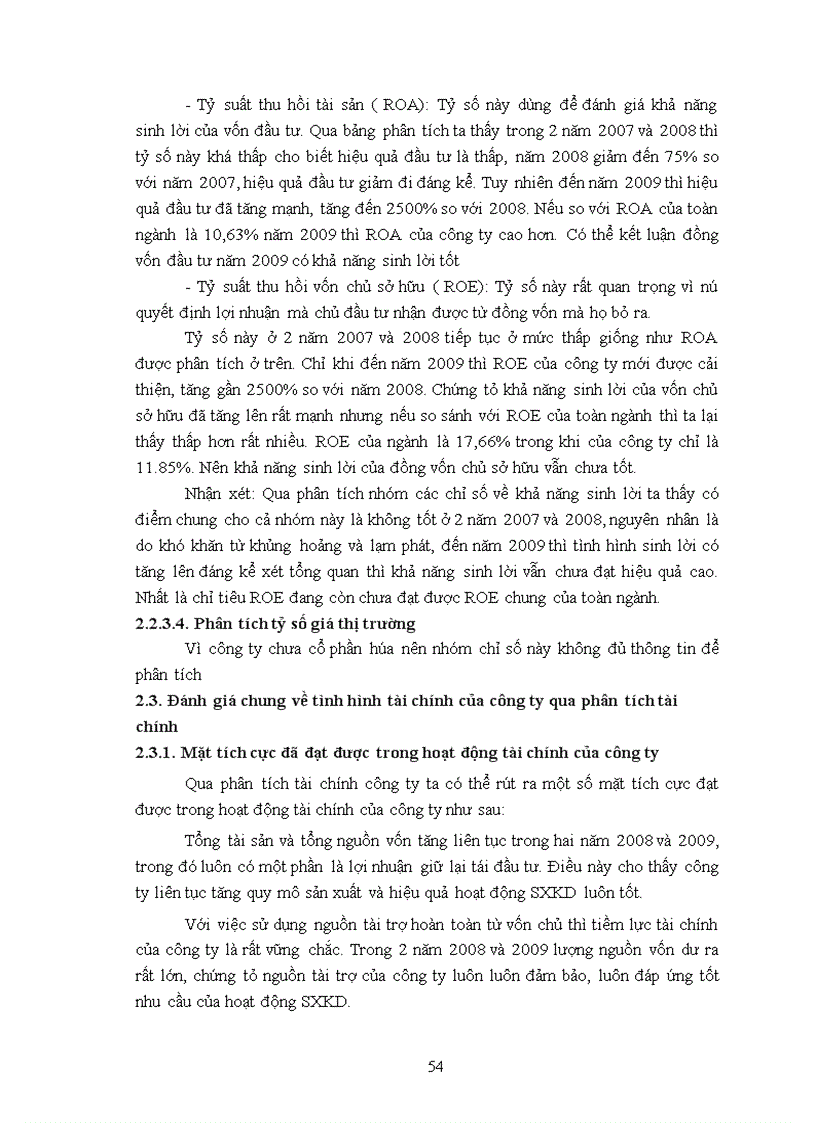 image for page Phân tích tài chính công ty Trí Tuệ Nhân Tạo làm chuyên đề thực tập