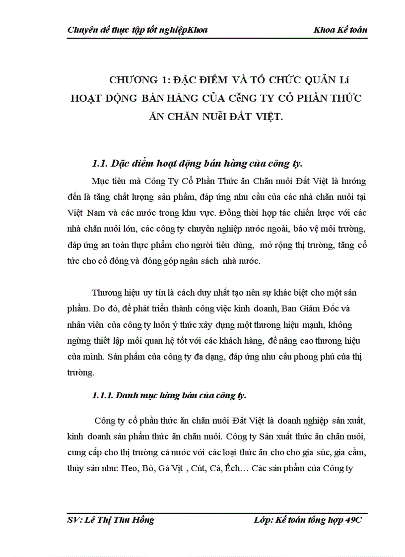 image for page Hoàn thiện kế toán bán hàng tại công ty cổ phần thức ăn chăn nuôi Đất Việt