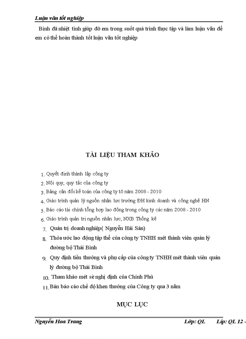 image for page Hoàn thiện công tác đãi ngộ lao động tại công ty TNHH một thành viên quản lý đường bộ Thái Bình