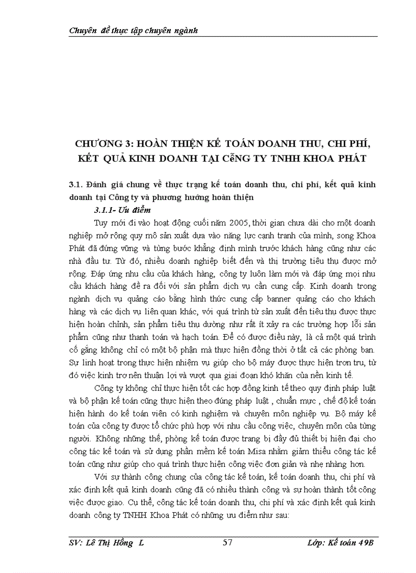 image for page Hoàn thiện kế toán doanh thu – chi phí và xác định kết quả kinh doanh tại công ty TNHH Khoa Phát