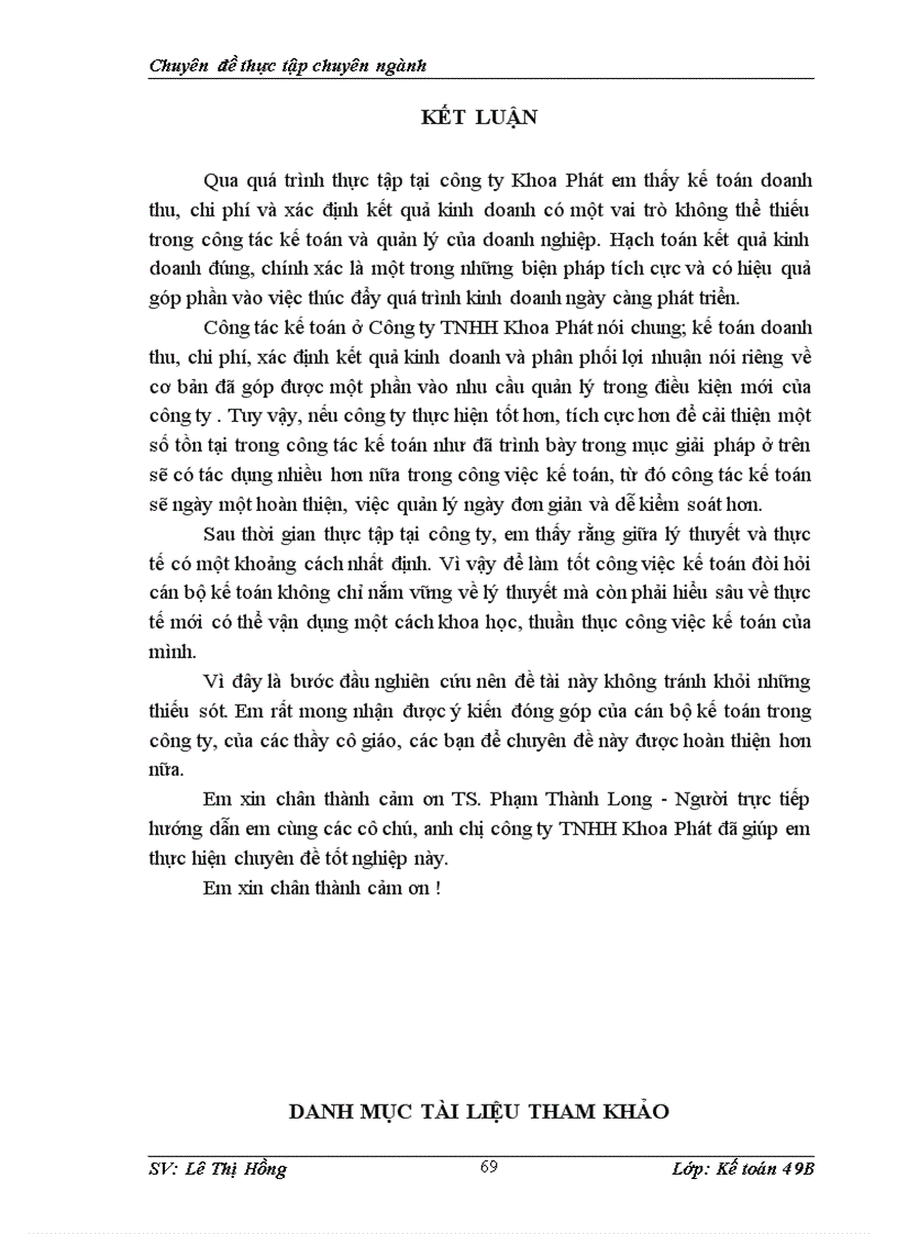 image for page Hoàn thiện kế toán doanh thu – chi phí và xác định kết quả kinh doanh tại công ty TNHH Khoa Phát