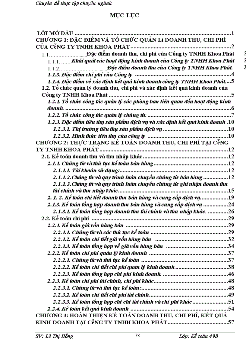 image for page Hoàn thiện kế toán doanh thu – chi phí và xác định kết quả kinh doanh tại công ty TNHH Khoa Phát