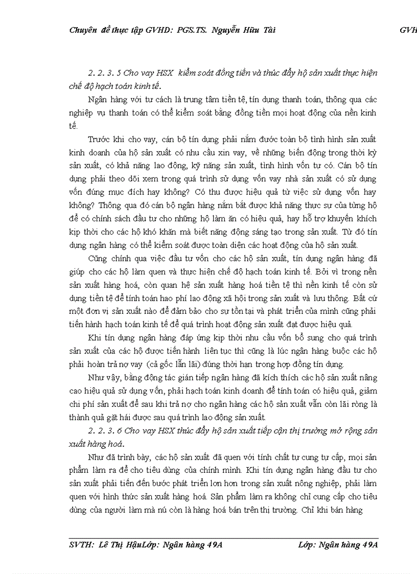 image for page Giải pháp nâng cao chất lượng cho vay HSX tại chi nhánh NHNo&PTNT Thanh Oai