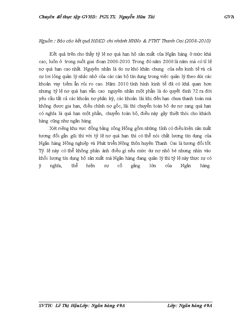 image for page Giải pháp nâng cao chất lượng cho vay HSX tại chi nhánh NHNo&PTNT Thanh Oai
