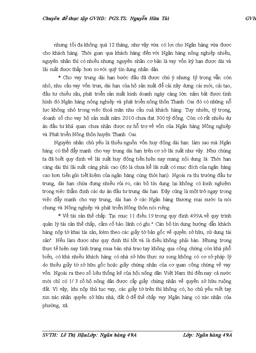 image for page Giải pháp nâng cao chất lượng cho vay HSX tại chi nhánh NHNo&PTNT Thanh Oai