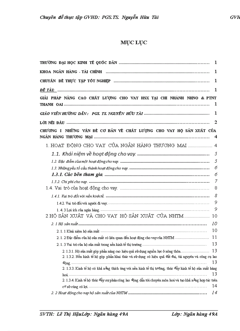 image for page Giải pháp nâng cao chất lượng cho vay HSX tại chi nhánh NHNo&PTNT Thanh Oai