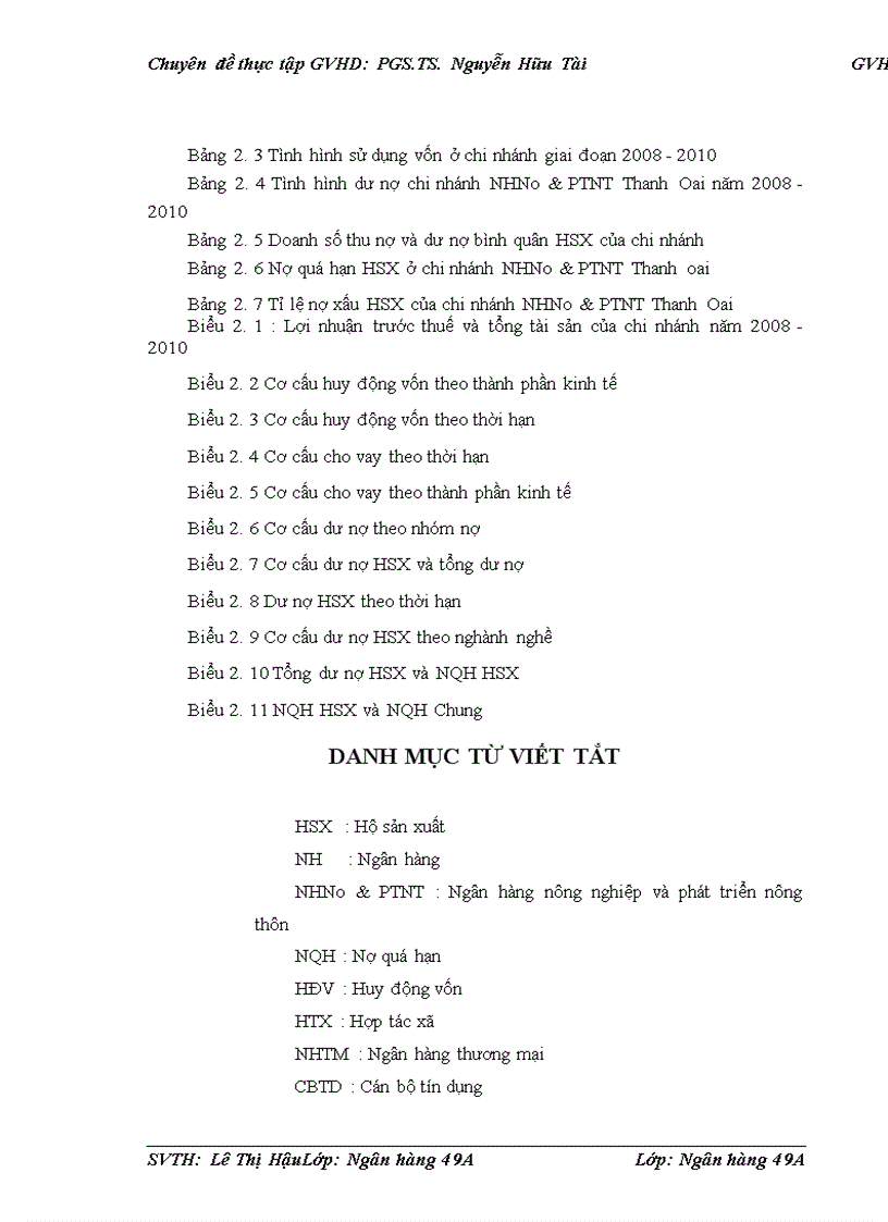 image for page Giải pháp nâng cao chất lượng cho vay HSX tại chi nhánh NHNo&PTNT Thanh Oai