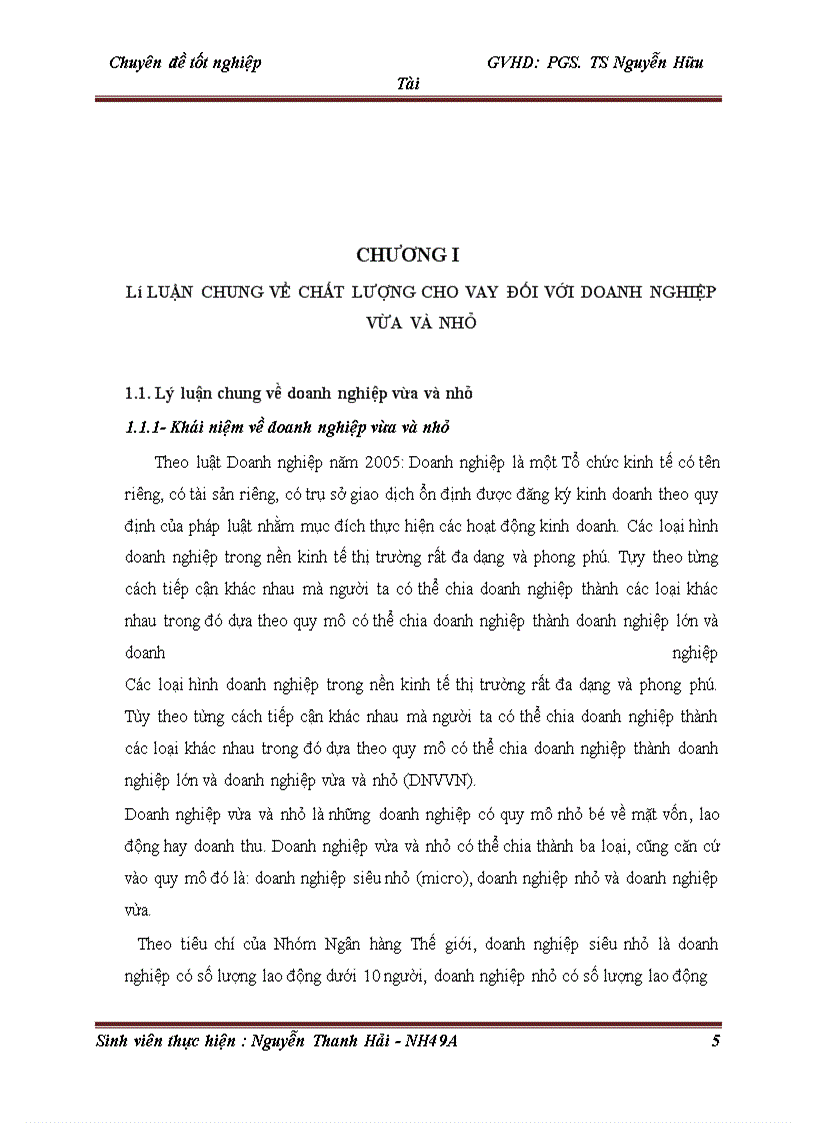 image for page Nâng cao chất lượng cho vay đối với doanh nghiệp vừa và nhỏ tại chi nhánh Techcombank Hoàn Kiếm