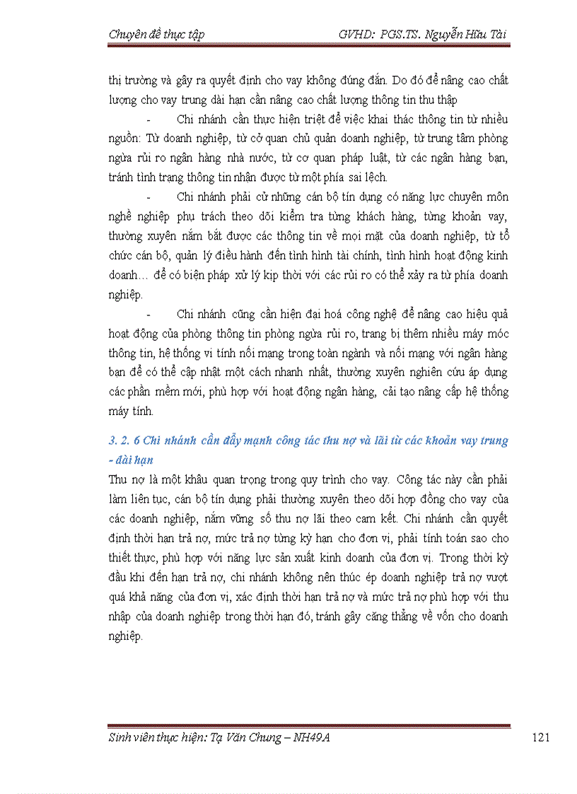 image for page Giải pháp nâng cao chất lượng cho vay trung-dài hạn tại Chi Nhánh NHNN&PTNT Nam Hà Nội