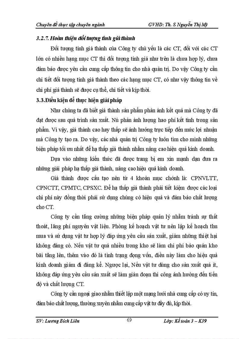 image for page Hoàn thiện công tác kế toán chi phí sản xuất và tính giá thành sản phẩm tại Công ty Cổ phần Xây lắp Điện lực I