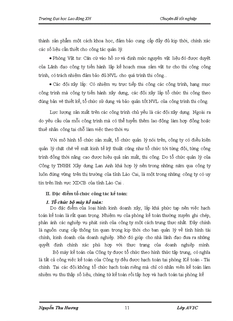 image for page Hoàn thiện kế toán tập hợp chi phí sản xuất và tính giá thành sản phẩm tại Công ty TNHH Xây dựng Lan Anh