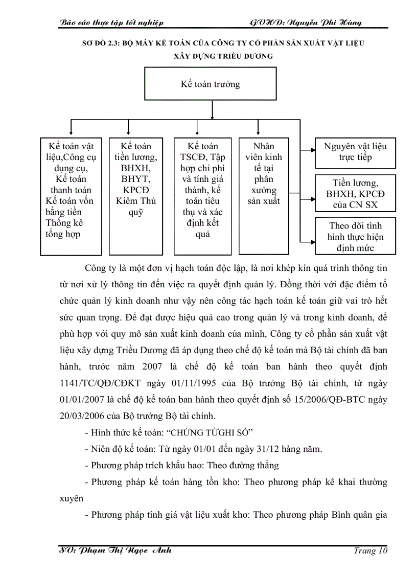 image for page Tổ chức kế toán tập hợp chi phí sản xuất và tính giá thành sản phẩm trong Công ty cổ phần sản xuất vật liệu xây dựng Triều Dương