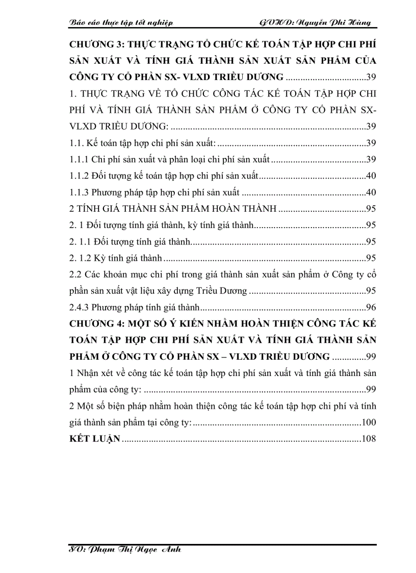 image for page Tổ chức kế toán tập hợp chi phí sản xuất và tính giá thành sản phẩm trong Công ty cổ phần sản xuất vật liệu xây dựng Triều Dương