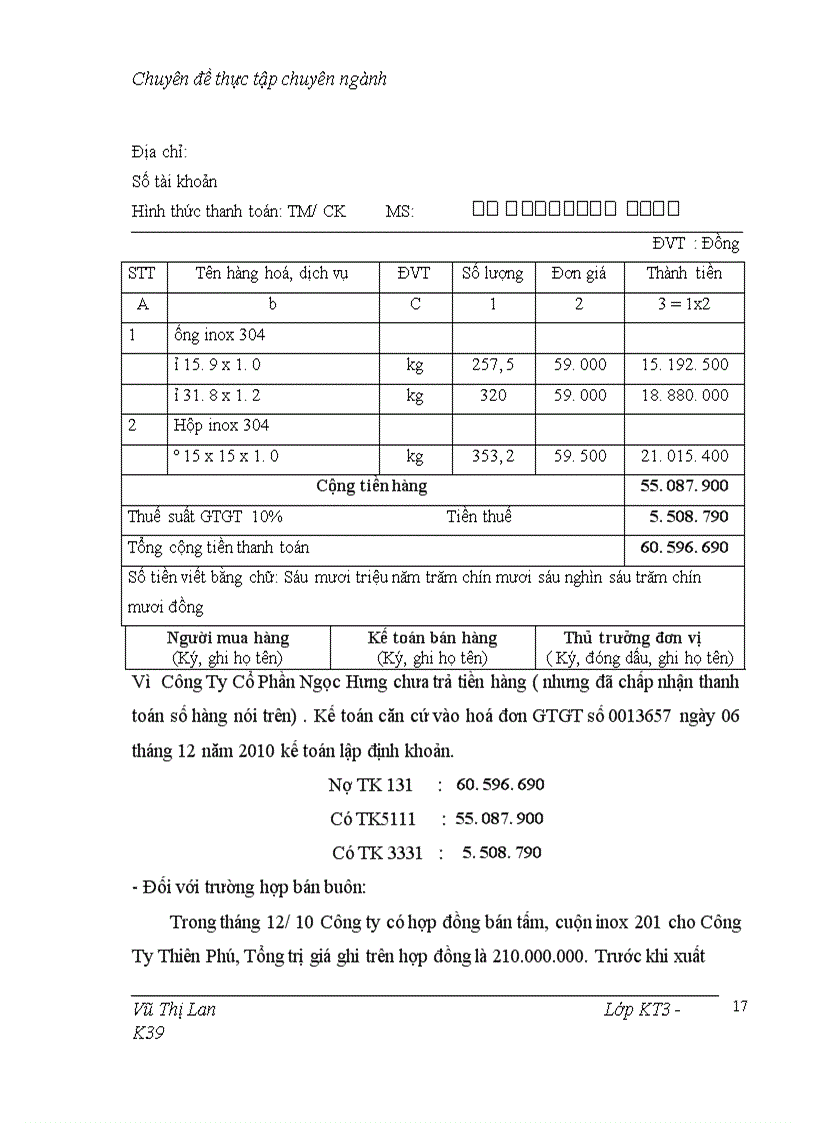 image for page Hoàn thiện công tác kế toán bán hàng và xác định kết quả bán hàng tại Công Ty TNHH Thương Mại Xuất Nhập Khẩu Nam Tiến