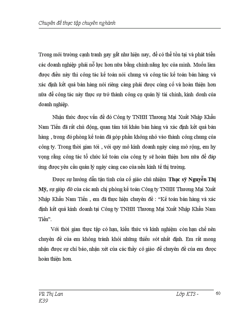 image for page Hoàn thiện công tác kế toán bán hàng và xác định kết quả bán hàng tại Công Ty TNHH Thương Mại Xuất Nhập Khẩu Nam Tiến