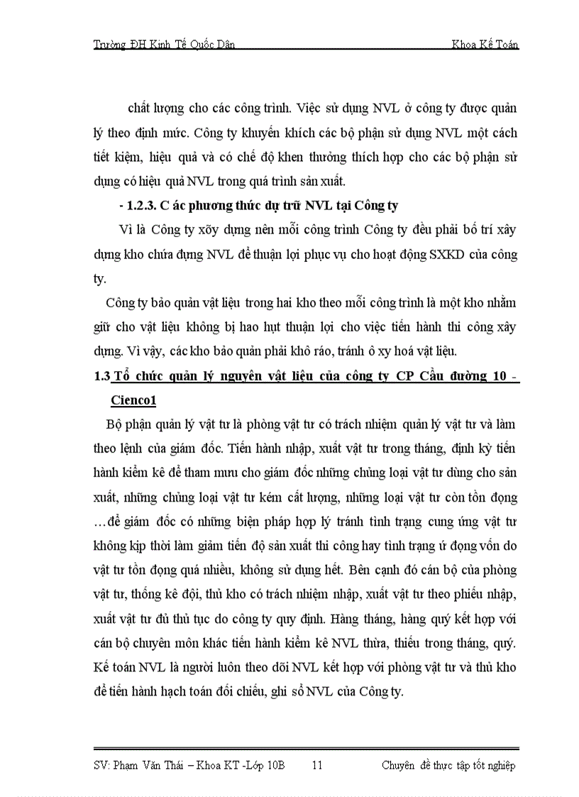 image for page Hoàn thiện kế toán nguyên vật liệu tại Công ty Cổ phần Cầu đường 10 – Cienco1