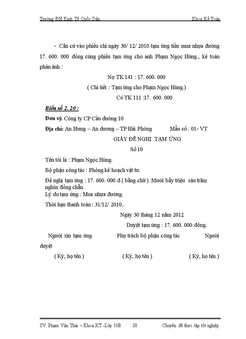 image for page Hoàn thiện kế toán nguyên vật liệu tại Công ty Cổ phần Cầu đường 10 – Cienco1