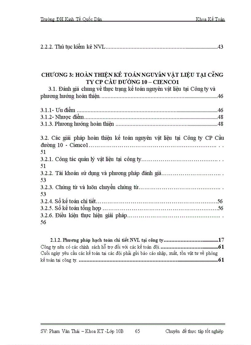 image for page Hoàn thiện kế toán nguyên vật liệu tại Công ty Cổ phần Cầu đường 10 – Cienco1