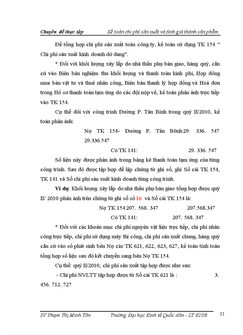 image for page Kế toán chi phí sản xuất và tính giá thành tại Công ty cổ phần kinh doanh nhà và xây dựng Hải Dương