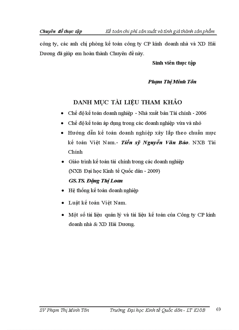 image for page Kế toán chi phí sản xuất và tính giá thành tại Công ty cổ phần kinh doanh nhà và xây dựng Hải Dương