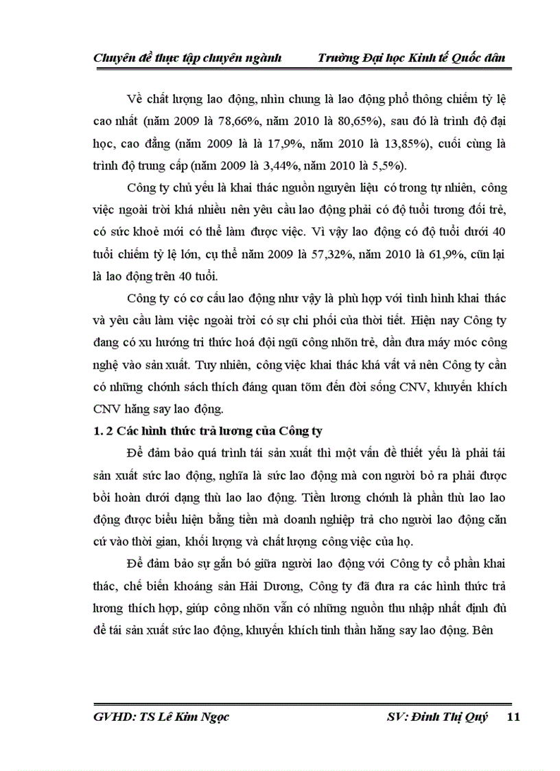 image for page Hoàn thiện kế toán tiền lương và các khoản trích theo lương tại Công ty cổ phần khai thác, chế biến khoáng sản Hải Dương