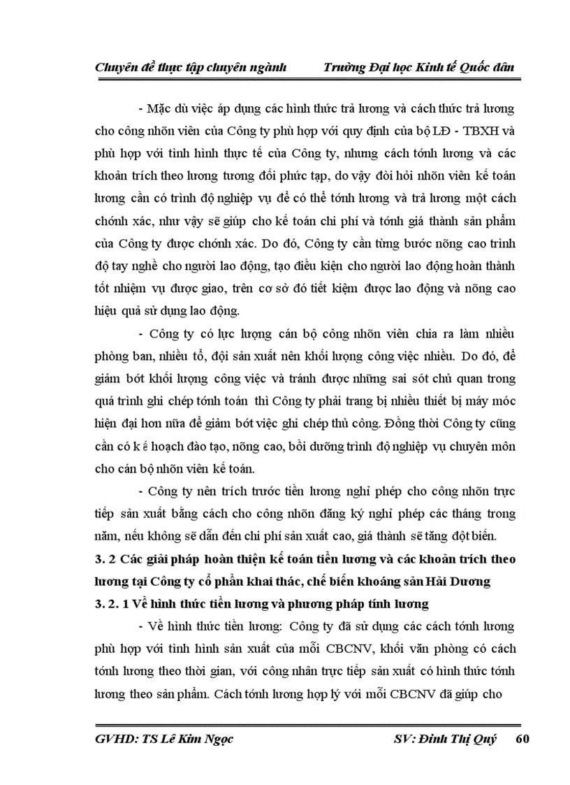 image for page Hoàn thiện kế toán tiền lương và các khoản trích theo lương tại Công ty cổ phần khai thác, chế biến khoáng sản Hải Dương
