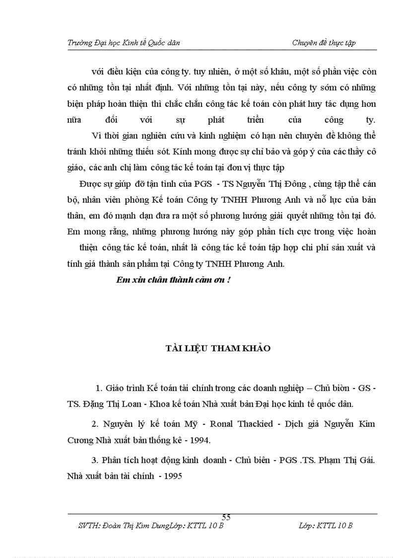 image for page Hoàn thiện Kế toán chi phí sản xuất và tính giá thành sản phẩm tại Công ty TNHH Phương Anh