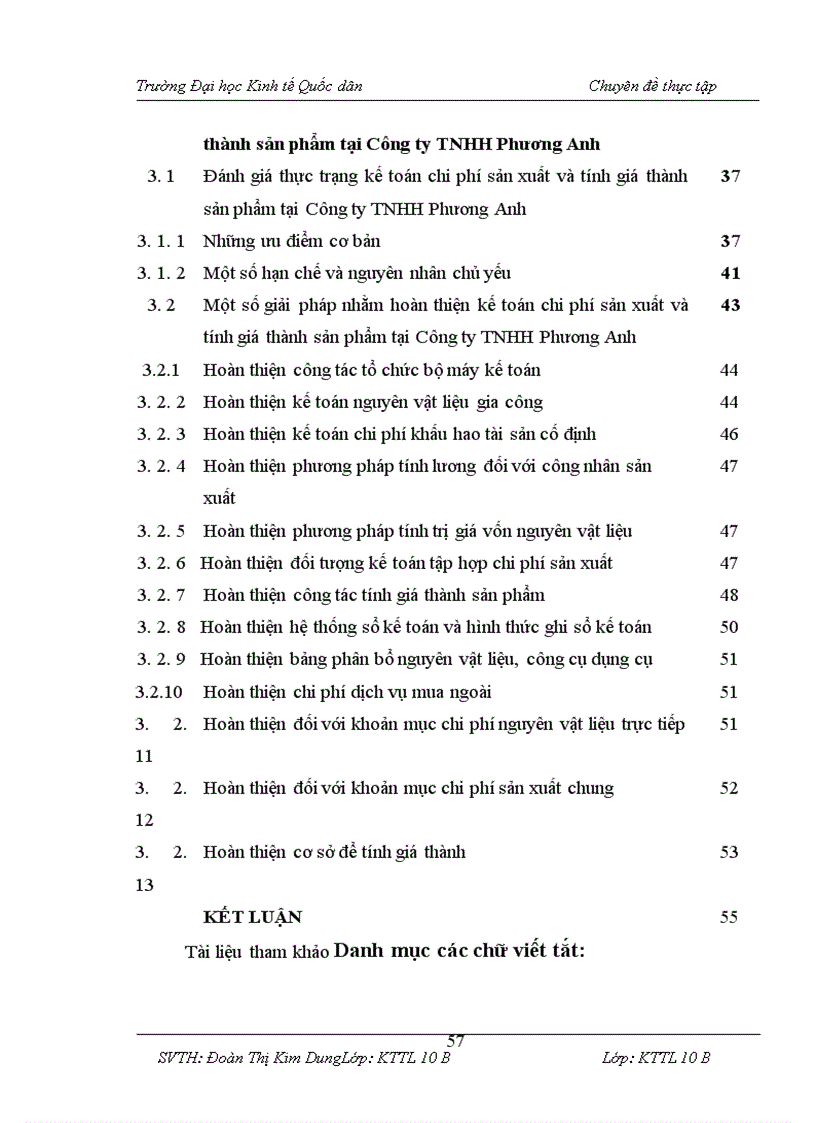 image for page Hoàn thiện Kế toán chi phí sản xuất và tính giá thành sản phẩm tại Công ty TNHH Phương Anh