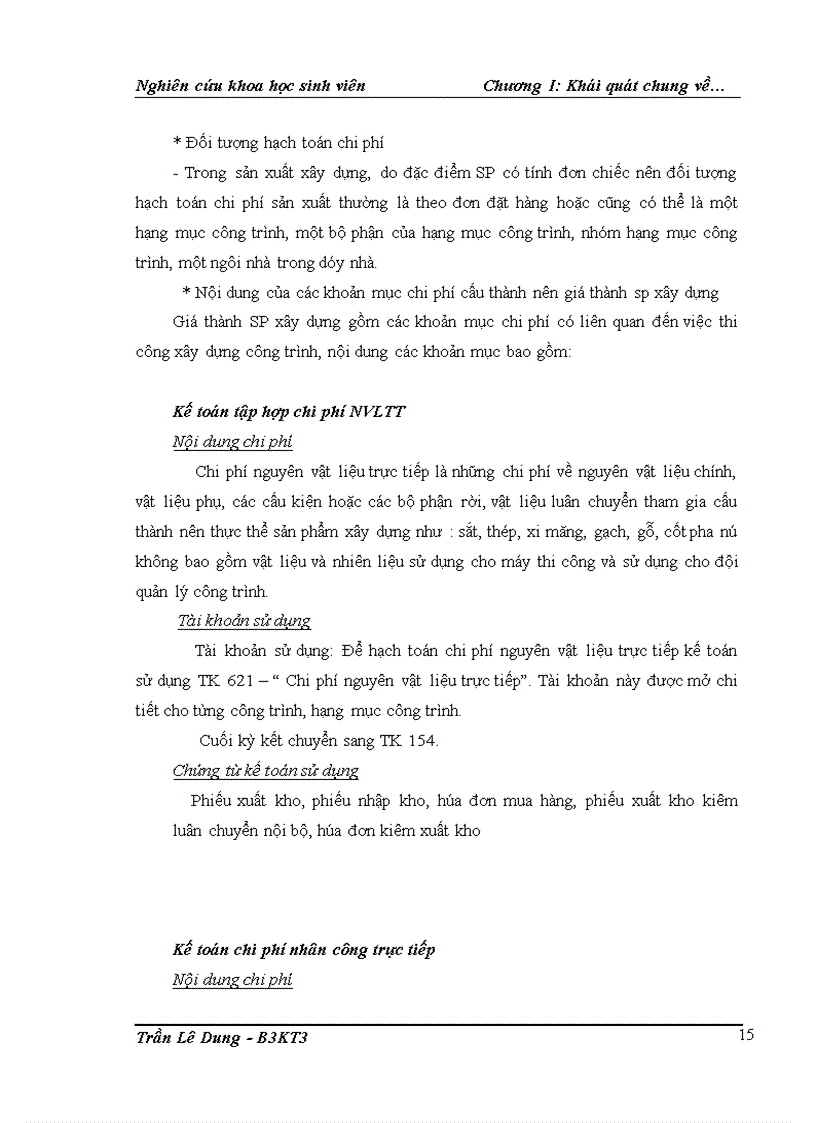 image for page Kế toán chi phí sản xuất và tính giá thành sản phẩm xây dựng tại Công ty cổ phần Đầu tư thiết kế xây dựng và thương mại 18 Hà Nội Nội dung đề tài gồm ba chương Chương 1