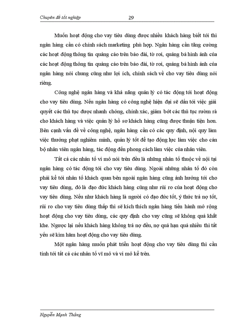 image for page Đẩy mạnh hoạt động cho vay tiêu dùng tại ngân hàng thương mại cổ phần nhà hà nội