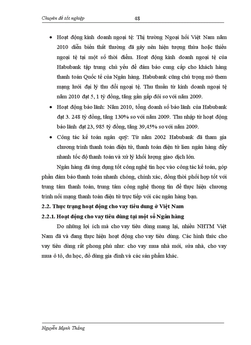 image for page Đẩy mạnh hoạt động cho vay tiêu dùng tại ngân hàng thương mại cổ phần nhà hà nội