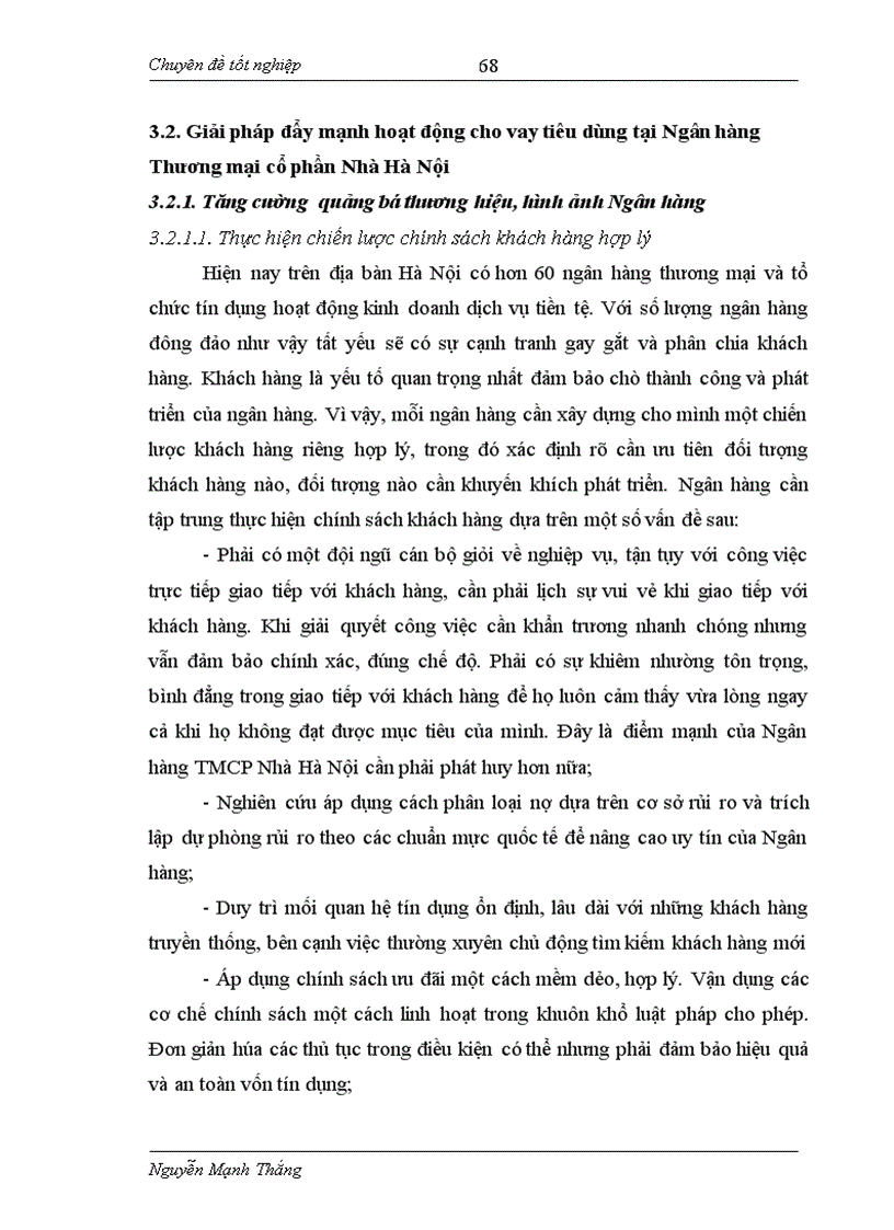 image for page Đẩy mạnh hoạt động cho vay tiêu dùng tại ngân hàng thương mại cổ phần nhà hà nội