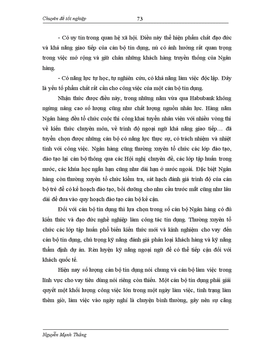 image for page Đẩy mạnh hoạt động cho vay tiêu dùng tại ngân hàng thương mại cổ phần nhà hà nội