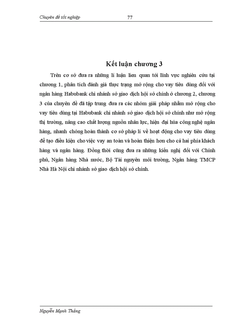 image for page Đẩy mạnh hoạt động cho vay tiêu dùng tại ngân hàng thương mại cổ phần nhà hà nội
