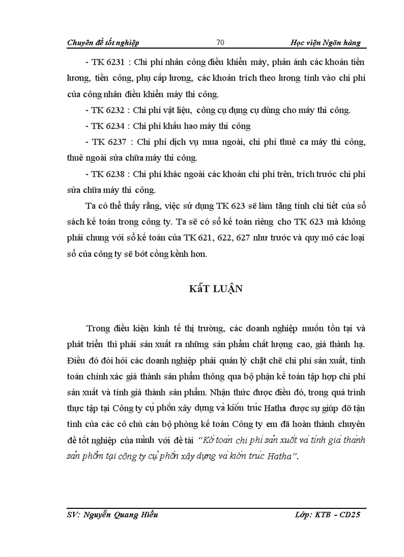 image for page Chi phí sản xuất và tính giá thành sản phẩm xây lắp tại Công ty cổ phần xây dựng và kiến trúc Hatha