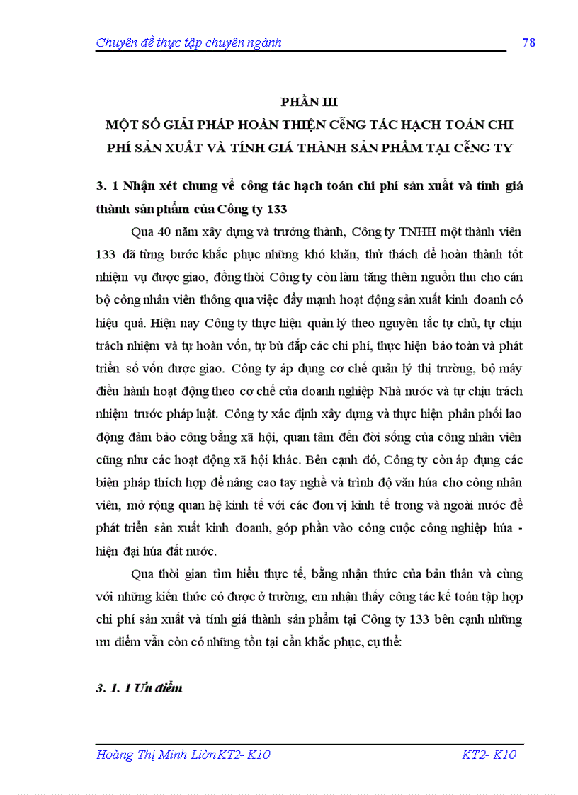 image for page Báo cáo thực tập tại Cty một thành viên 113