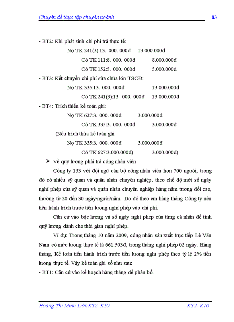 image for page Báo cáo thực tập tại Cty một thành viên 113