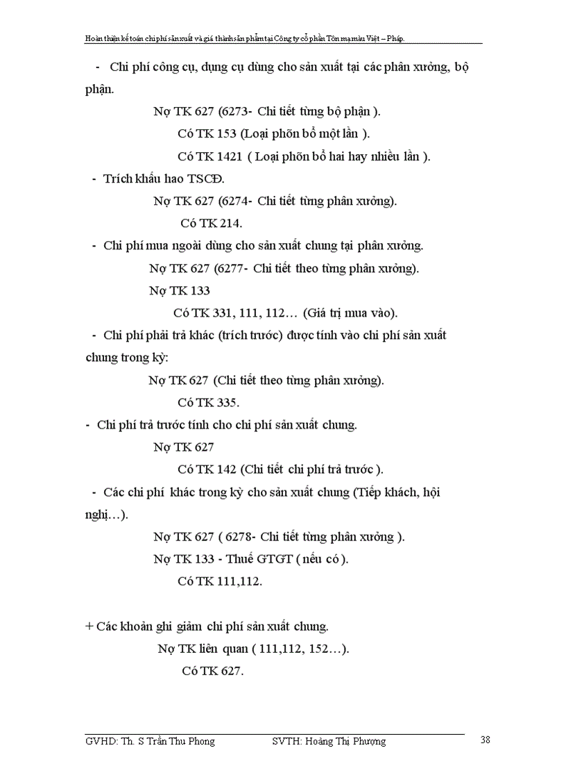 image for page Hoàn thiện kế toán chi phí sản xuất và tính giá thành sản phẩm tại Công ty cổ phần Tôn mạ màu Việt Pháp