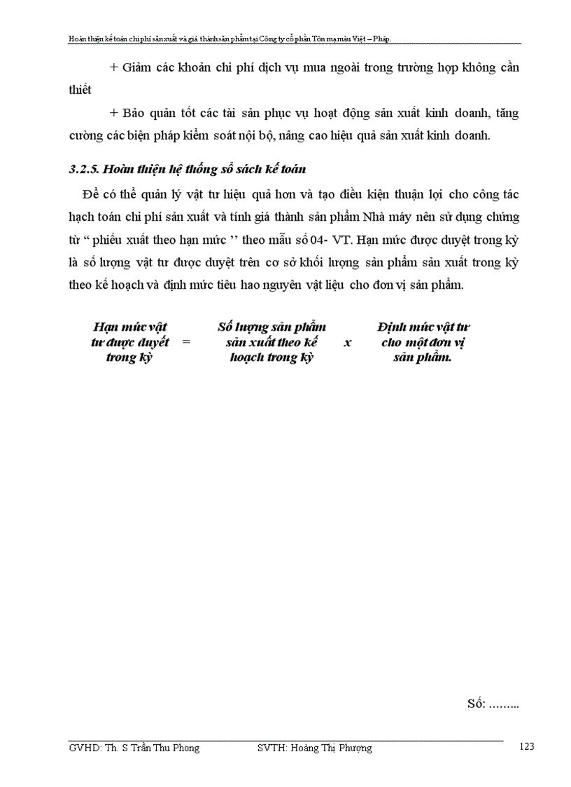 image for page Hoàn thiện kế toán chi phí sản xuất và tính giá thành sản phẩm tại Công ty cổ phần Tôn mạ màu Việt Pháp