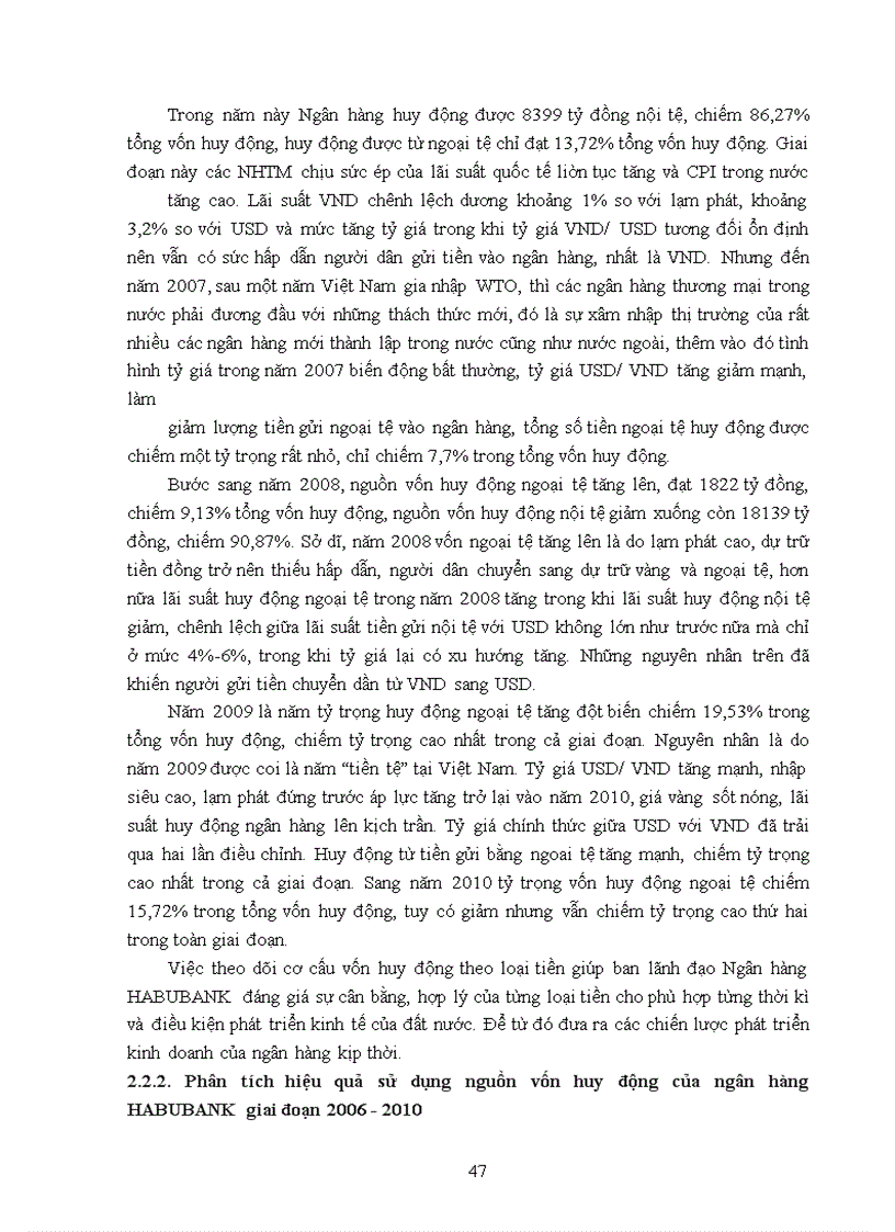 image for page Vận dụng các phương pháp thống kê phân tích thống kê hoạt động huy động vốn ngân hàng Thương mại cổ phần Nhà Hà Nội (HABUBANK) giai đoạn 2005-2009